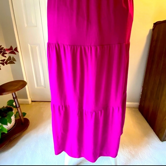 Summer maxi dress with adjustable spaghetti straps - Picture 5 of 7